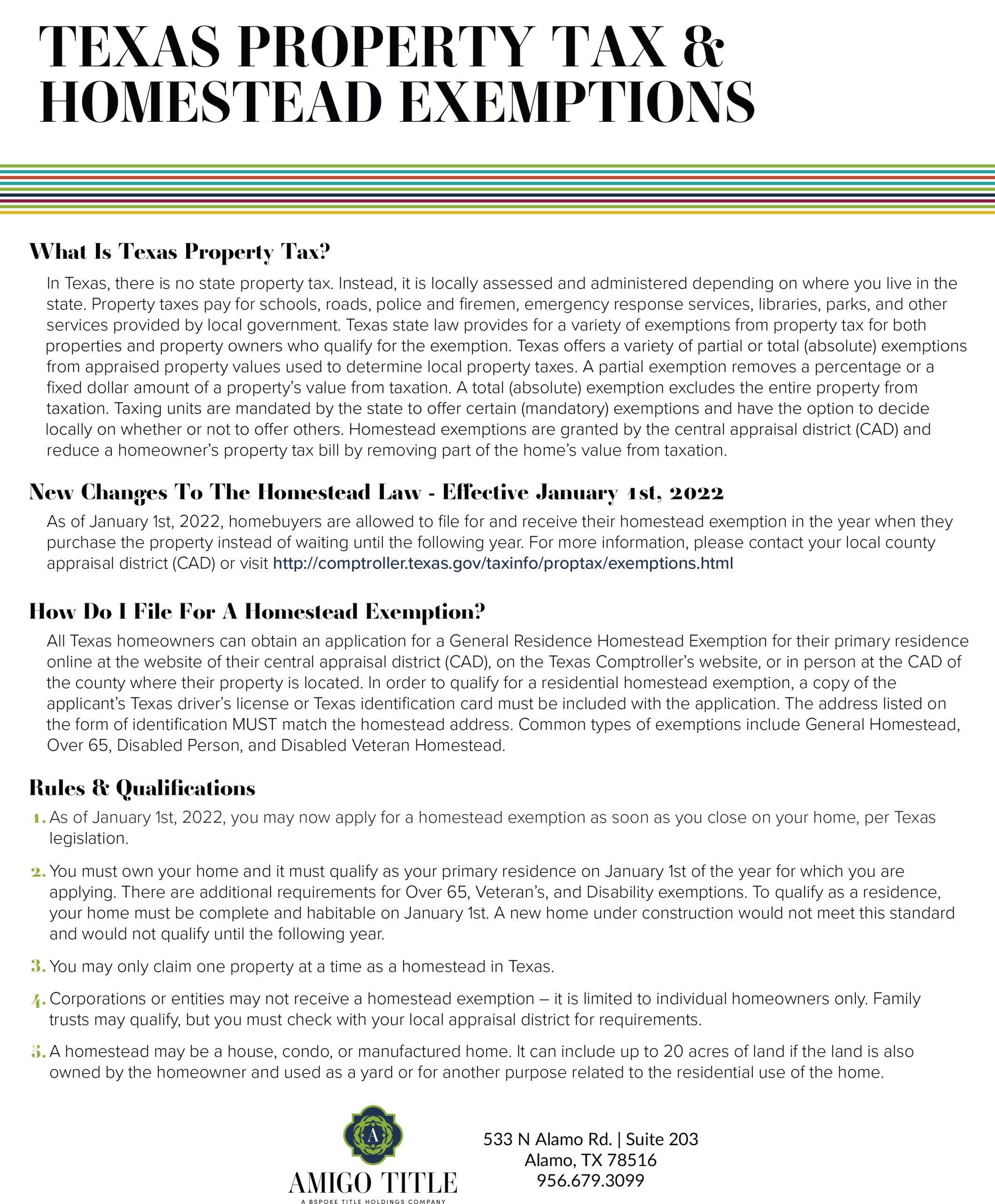 Homestead Exemptions